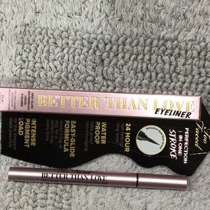 Too Faced Better than Love Eyeliner in Deepest black. New in box